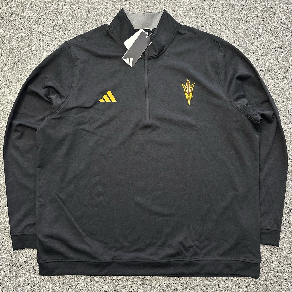 Adidas Arizona State Sun Devils Pullover 1/4 Zip Mens XXL Coaches Casual Golf